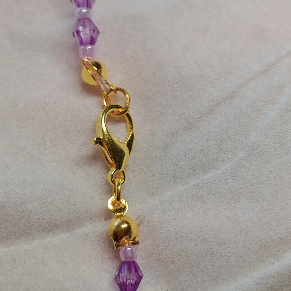 NEW ๐คฉ Purple Beaded Jewelry Set - Picture 5 of 5